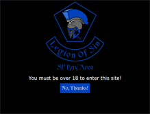 Tablet Screenshot of legionofsin.com